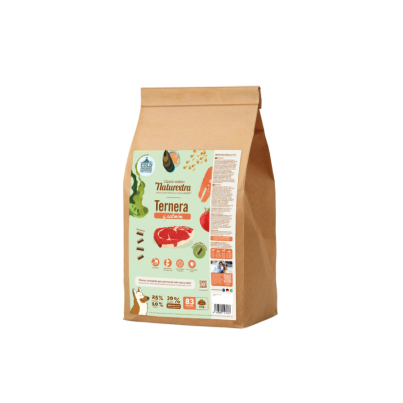 Naturextra Ternera y Salmón Mini