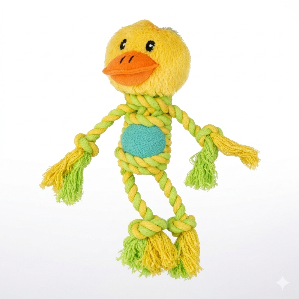 Juguete pato chirriador con cuerda
