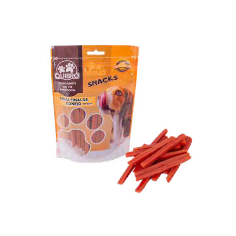 Snack semihumedo Tiras finas de conejo 200gr