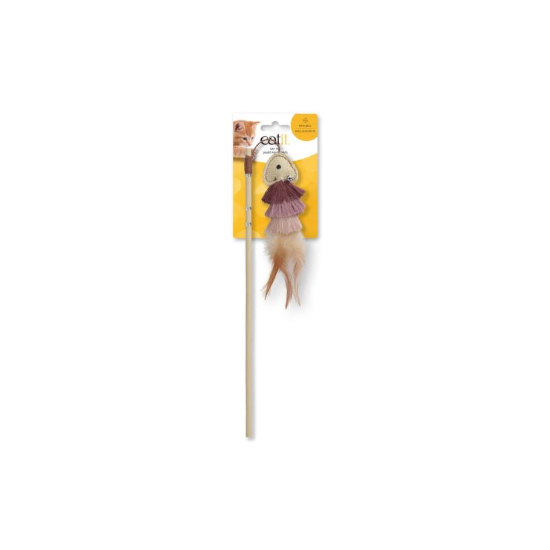Catit fish varita con cola de plumas